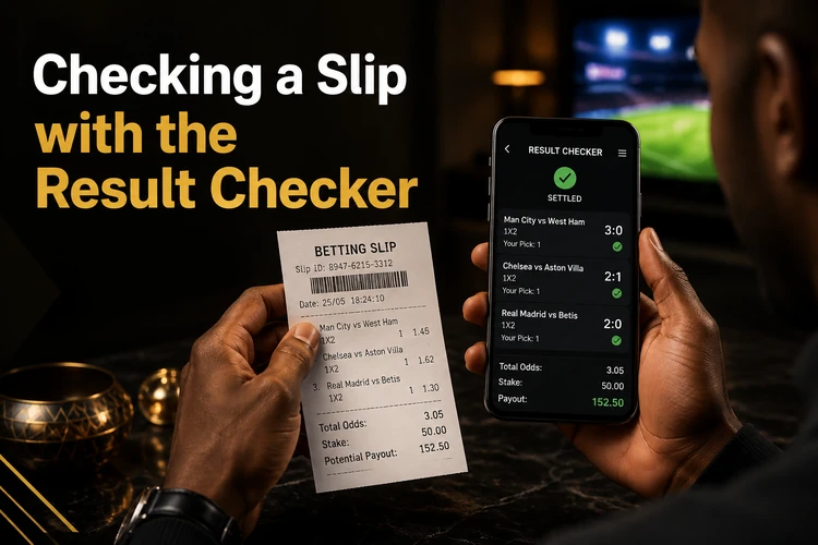 Checking a Slip with the Result Checker